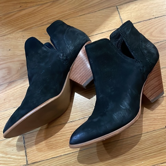 FRYE BLACK leather suede ankle boot - Picture 5 of 10